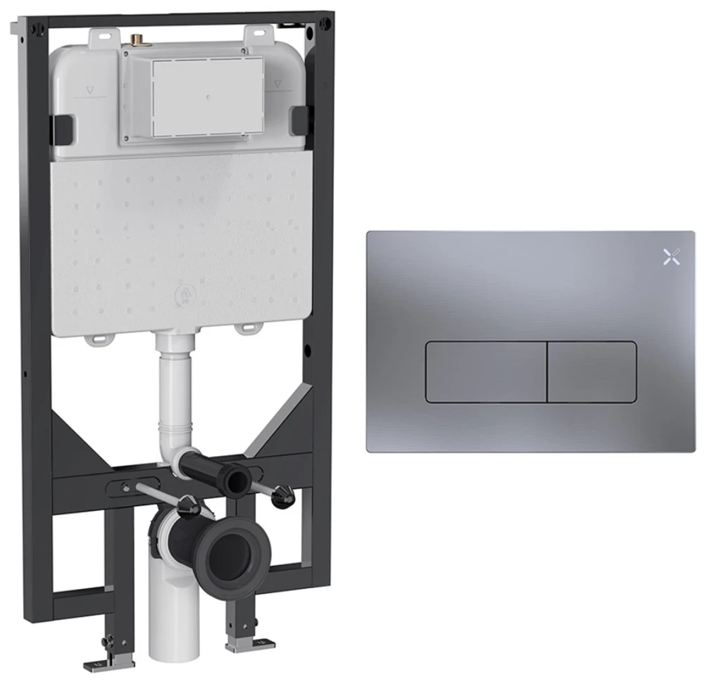 Crosswater Mpro Frame Set 3 Brushed Nickel