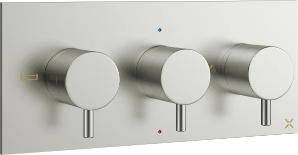 Crosswater Mpro 3 Handle Trimset (must Be Paired With Wlbp3001r+) Stainless Steel Effect