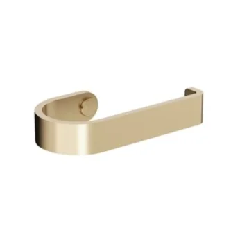 Crosswater Velo Toilet Roll Holder Brushed Brass detail view - Image 2
