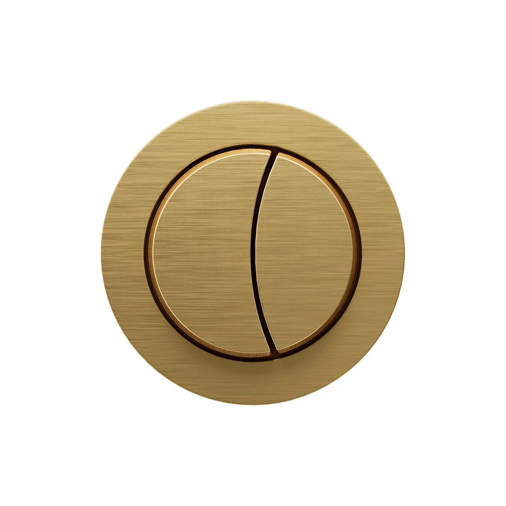 Crosswater Flush Button & Cable Brushed Brass