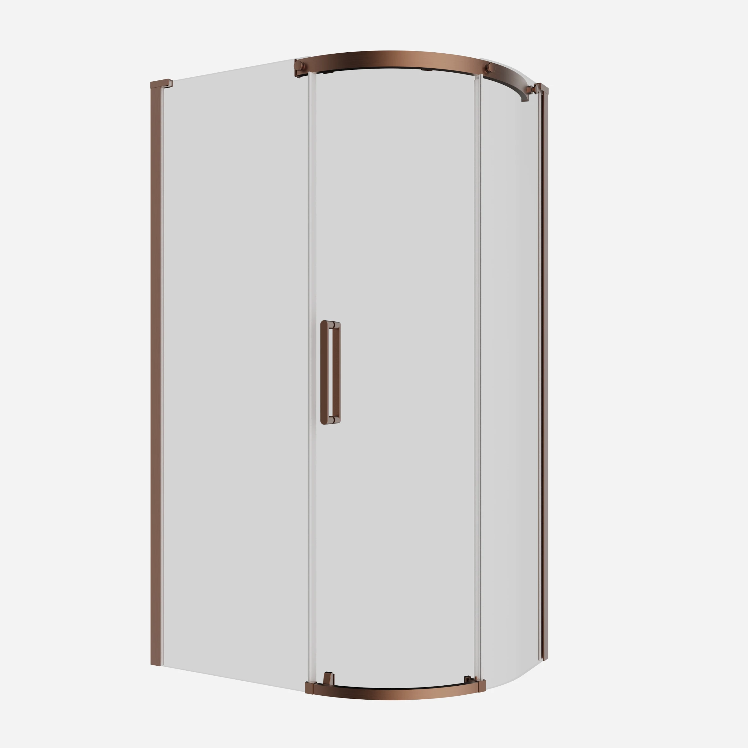 Crosswater Optix Offset Quadrant 1200x800 Right Hand Brushed Bronze