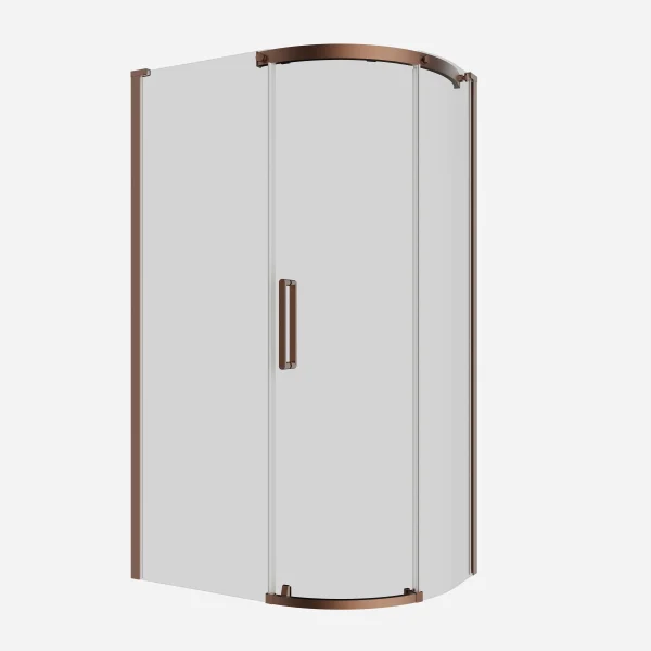 Crosswater Optix Offset Quadrant 1200x800 Right Hand Brushed Bronze