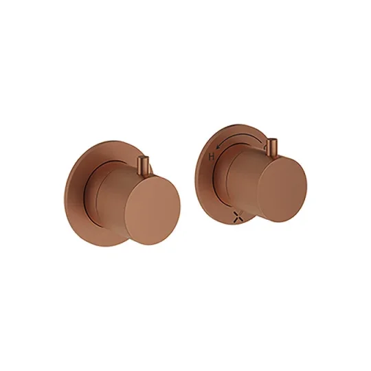 Crosswater Module Mpro 2 Control Diverter Trimset Brushed Bronze detail view - Image 2