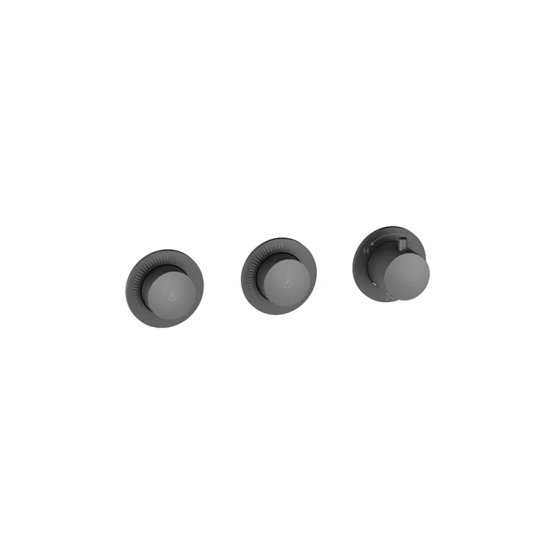 Crosswater Module Mrpo Push 2 Outlet Trimset Slate product image - Image 1
