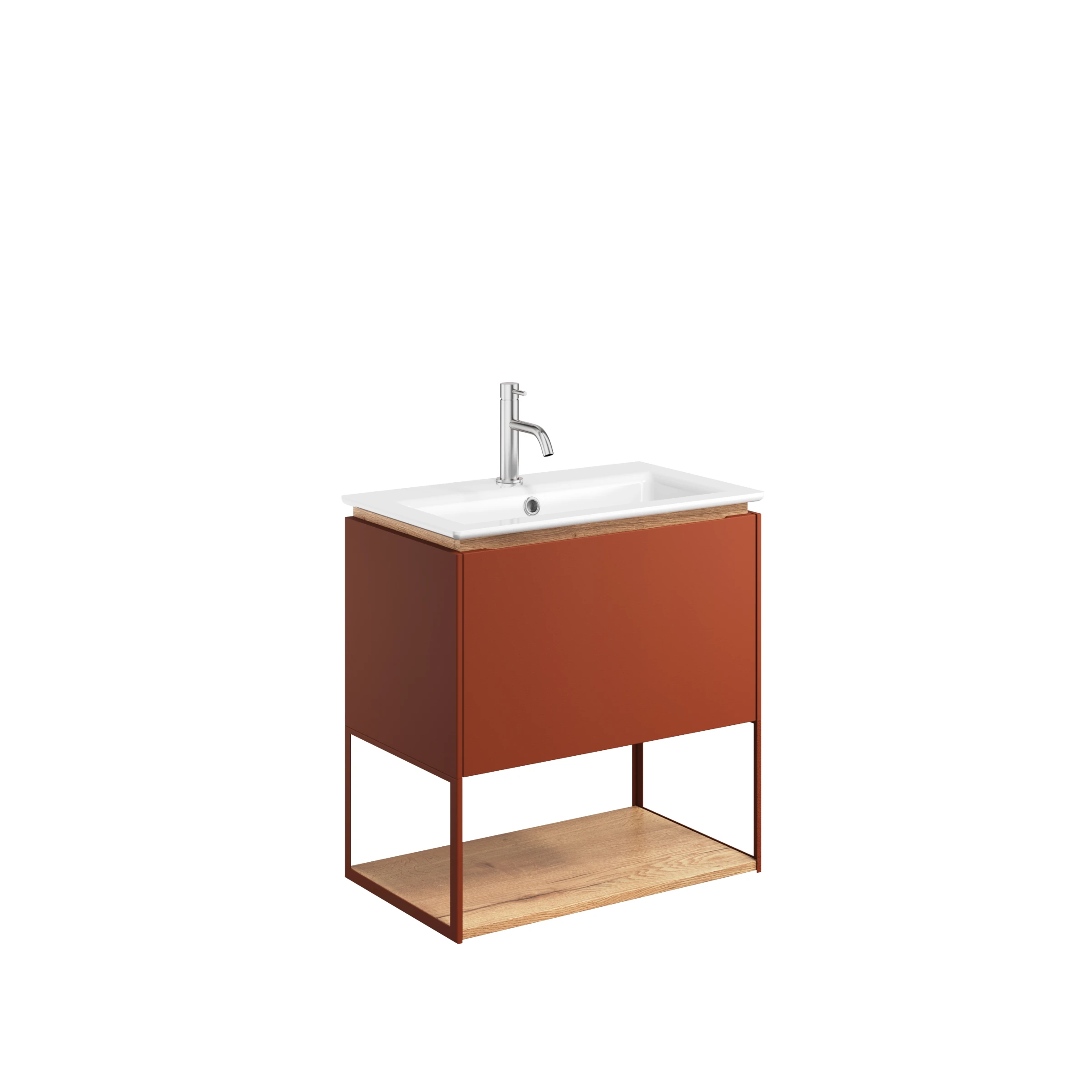 Crosswater Mada Shelf & Frame 600 Soft Clay