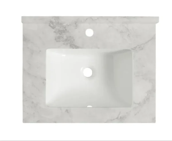 Roper Rhodes 600mm Hampton Undermount Worktop Inc Upstand - Carrara