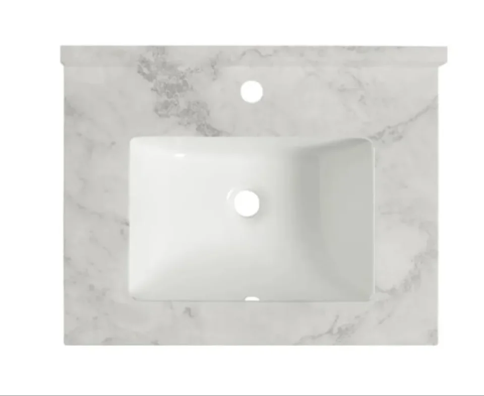 Roper Rhodes 600mm Hampton Undermount Worktop Inc Upstand - Carrara product image - Image 1