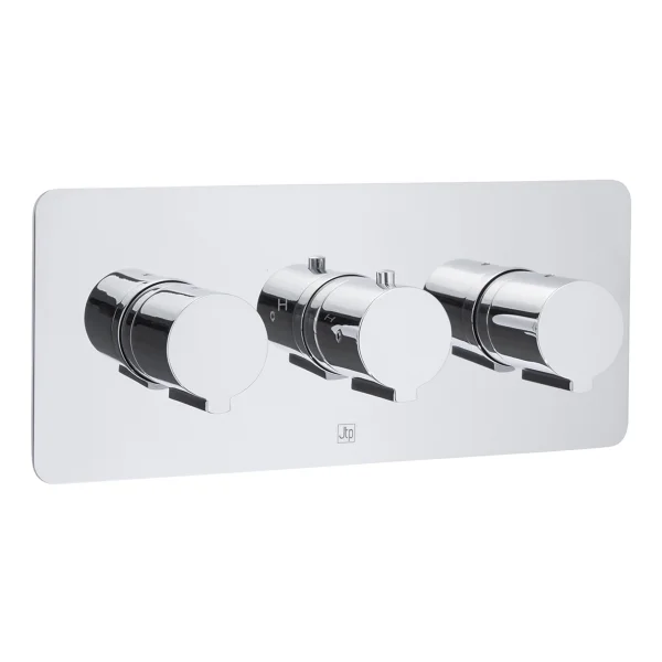Just Taps Curve Thermostatic Shower Valve 2 Options Horizontal Chrome