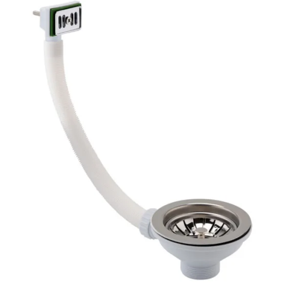 Just Taps Basket Strainer Waste Square Overflow Chrome