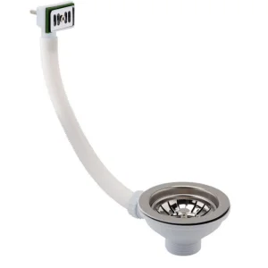 Just Taps Basket Strainer Waste Square Overflow Chrome