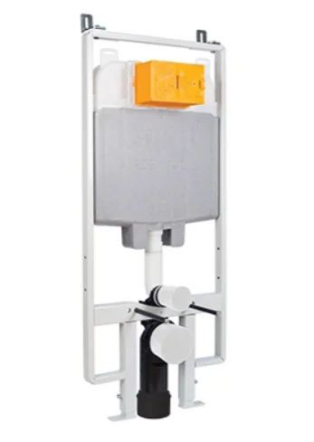 Just Taps 1200cm Pre-wall, Slim Freestanding W.c Frame Including Brackets And W.c Bend With 3/6 Litre Dual Flush Plate