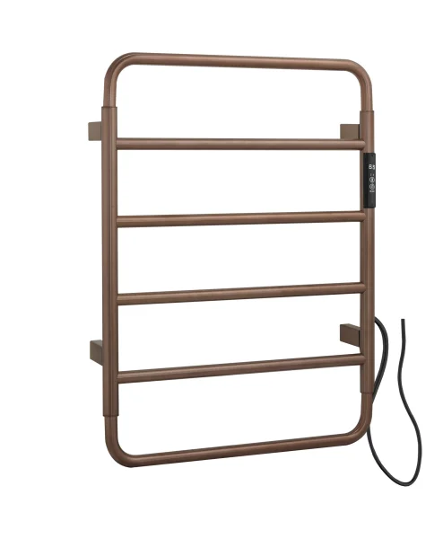 Just Taps Aero Electric Towel Radiator 640 Brushed Bronze