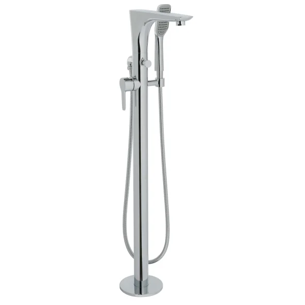 Just Taps Amore Floor Standing Bath Shower Mixer With Kit Chrome