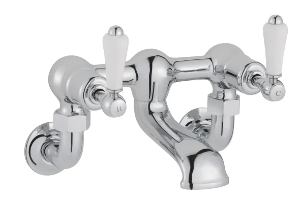 Just Taps Grosvenor Lever Wall Mounted Bath Filler Chrome