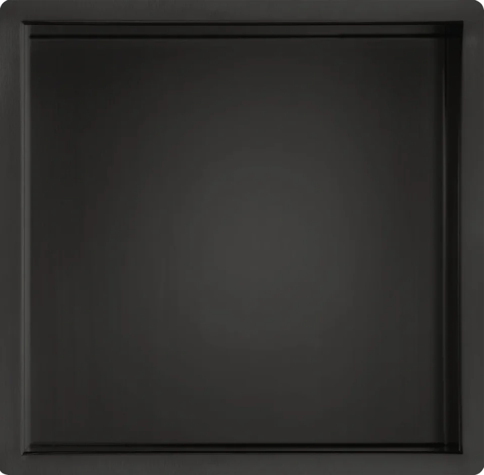 Just Taps Matt Black Shower Niche 300X300 product image - Image 1