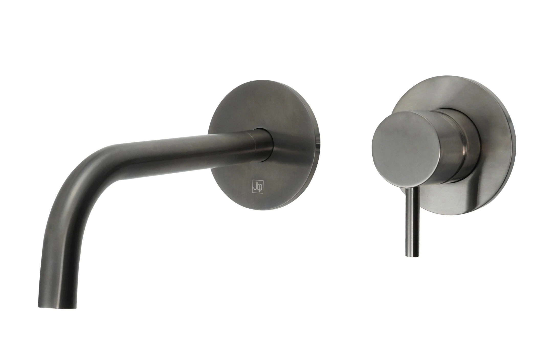 Just Taps Vos Single Lever W/m Basin Mixer Brushed Black 150mm Slim Spout