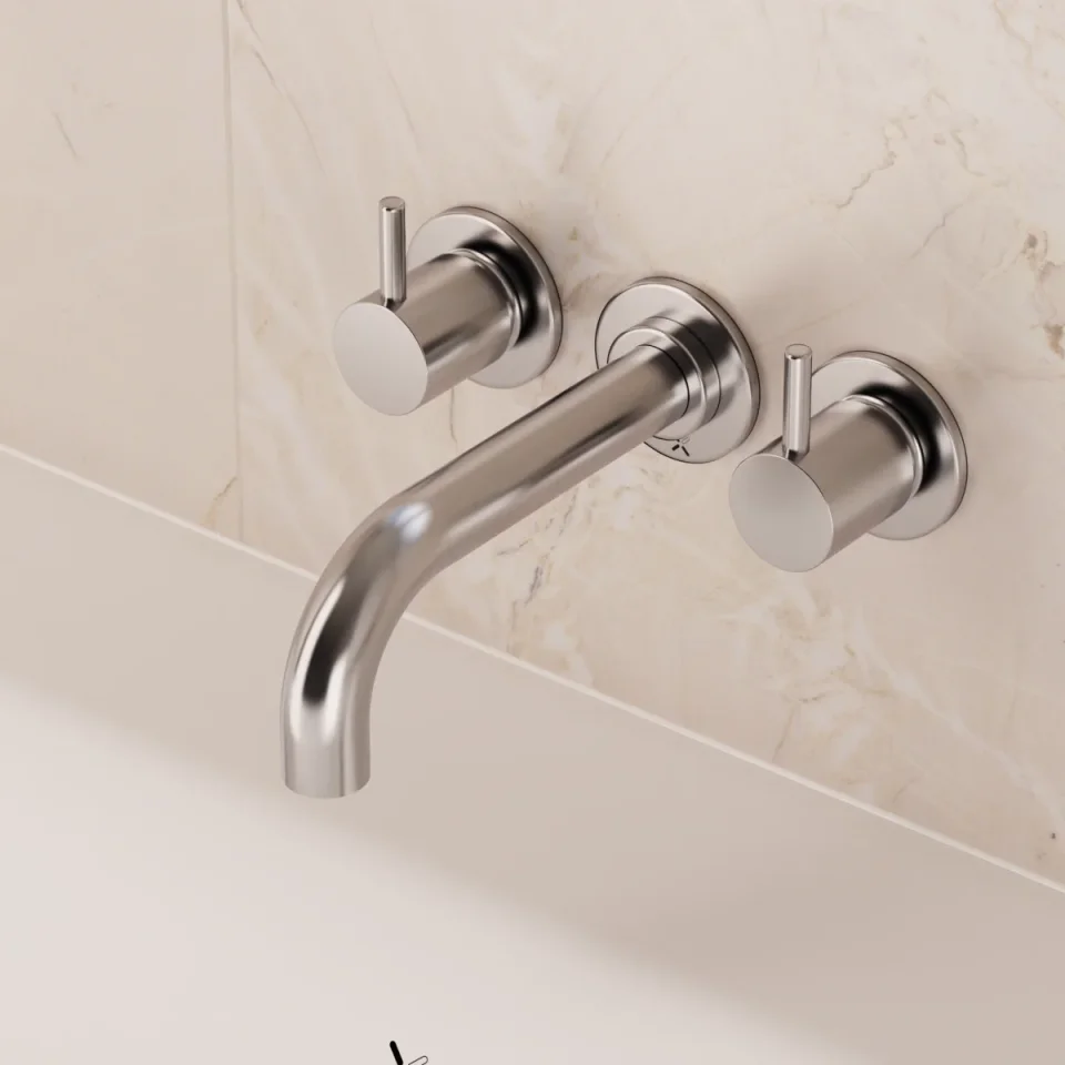 Crosswater MPRO Bath 3 Hole Trim Set Chrome detail view - Image 3