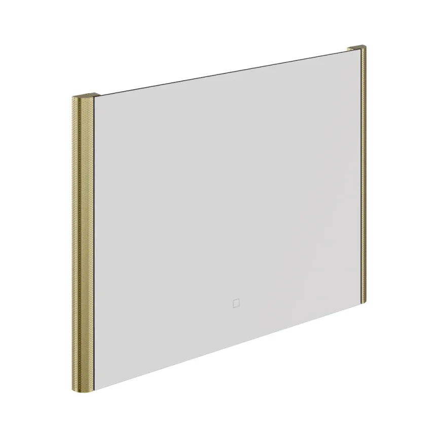 Hib Bastille Mirror 80x60 - Brushed Brass H60 X W80 X 3.1cm product image - Image 1