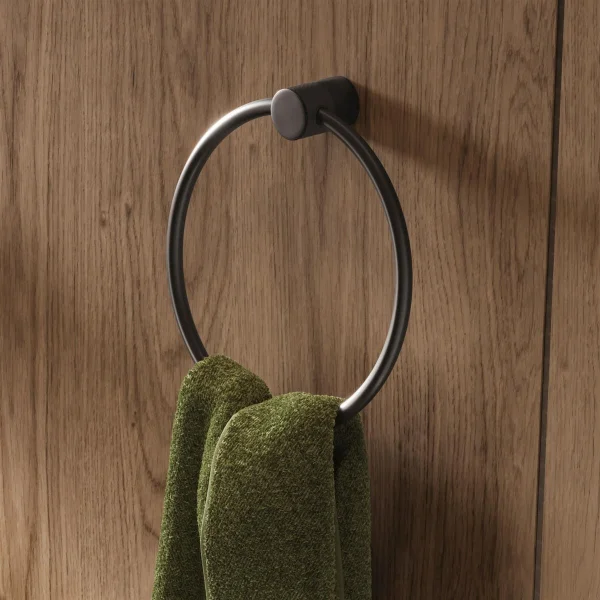 Hib Zepto Towel Ring - Black