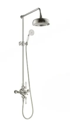 Just Taps Grosvenor Exposed Thermo Valve 2 Outlet With Riser & Kit Ant product image - Image 1