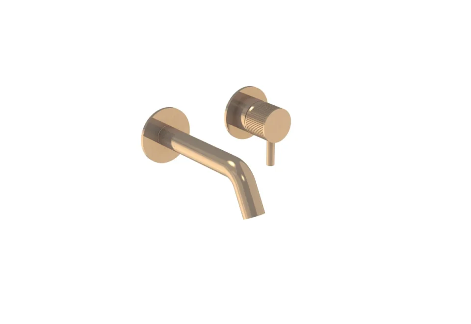 Saneux Cos Short (130mm) Wall Mounted Spout - Brushed Bronze product image - Image 1