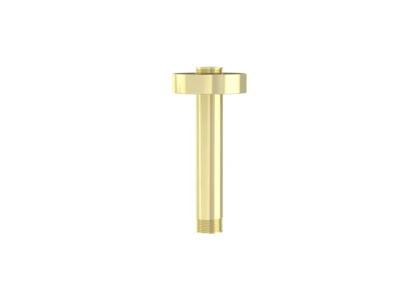 Saneux Cos 100mm Round Ceiling Mounted Shower Arm - Brushed Brass