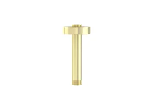 Saneux Cos 100mm Round Ceiling Mounted Shower Arm - Brushed Brass