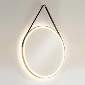 Hib Solstice 60 Mirror (brushed Brass) 60cm X D3.2cm