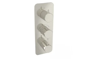Saneux Eden 3 Way Handles & Plate Finish Kit In Portrait (for Ed021.bn) - Brushed Nickel (pvd)