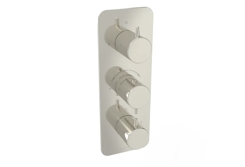 Saneux Eden 3 Way Handles & Plate Finish Kit In Portrait (for Ed021.bn) - Brushed Nickel (pvd) product image - Image 1
