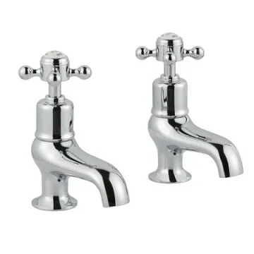 Just Taps Grosvenor Cross Bath Taps Chrome detail view - Image 2