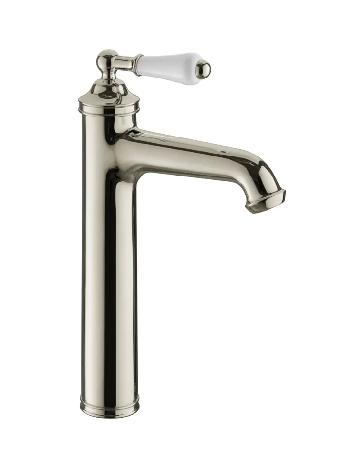 Just Taps Grosvenor Tall Lever Basin Mixer Nickel product image - Image 1
