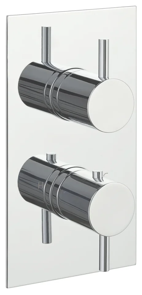 Just Taps Florence Thermostatic Concealed 3 Outlet  Designer Handle Chrome product image - Image 1