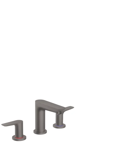 Hansgrohe Talis E 3-hole Basin Mixer With Pop-up Waste Brushed Black Chrome