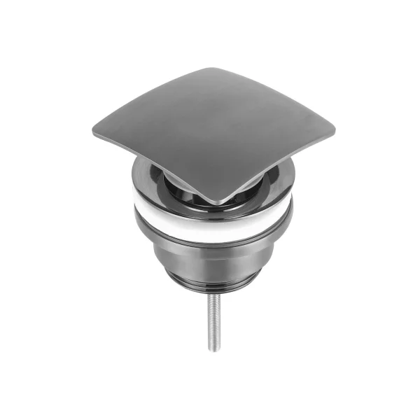 Just Taps Hix Basin Waste Universal Slotted And Unslotted Brushed Black