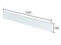 Roper Rhodes Fitted - Aruba 1.5mx180mm Aruba Plinth White