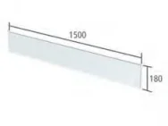 Roper Rhodes 1.5mx180mm Aruba Plinth - White product image - Image 1