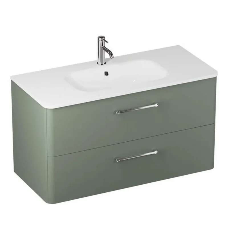 Britton Camberwell Unit 1000mm Earthy Green detail view - Image 5