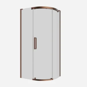 Crosswater Optix Offset Quadrant 1000x800 Right Hand Brushed Bronze