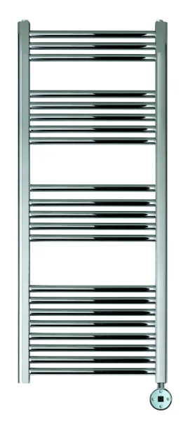 Just Taps Vos Electric Tower Radiator With Thermostat Heating Element 1200x500mm