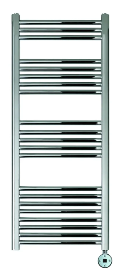 Just Taps Vos Electric Tower Radiator With Thermostat Heating Element 1200x500mm product image - Image 1