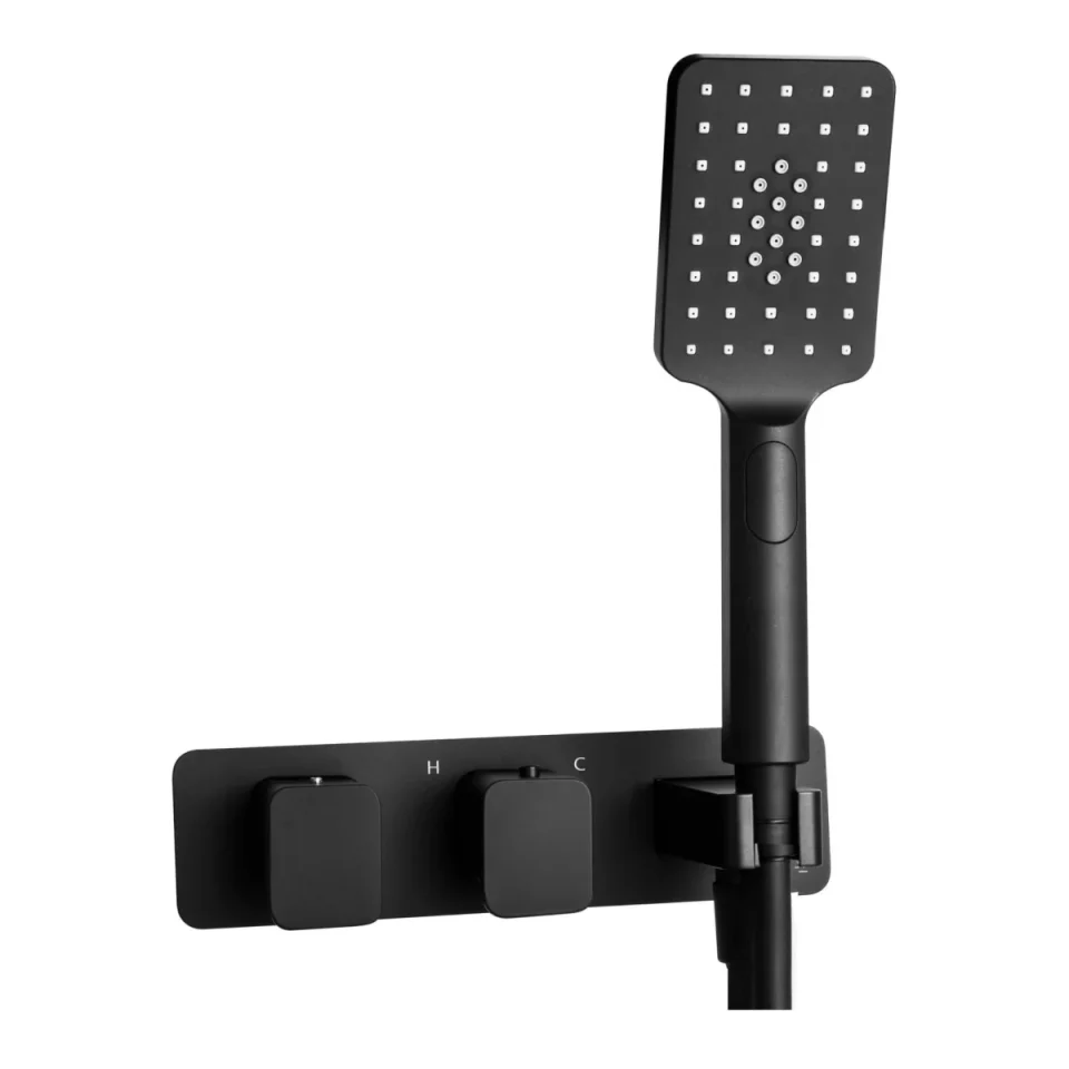 Just Taps Hix Thermostatic Concealead 1 Outlet Shower Valve detail view - Image 2