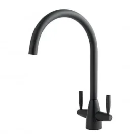Just Taps Blink Sink Mixer Swivel Spout Matt Black detail view - Image 2