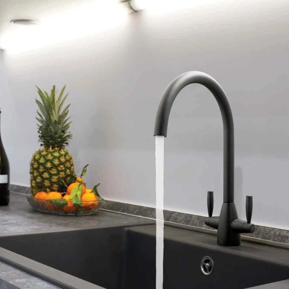 Just Taps Blink Sink Mixer Swivel Spout Matt Black