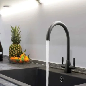 Just Taps Blink Sink Mixer Swivel Spout Matt Black