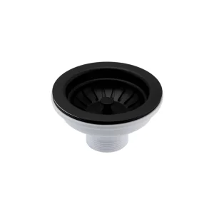 Just Taps Basket Strainer Waste Matt Black