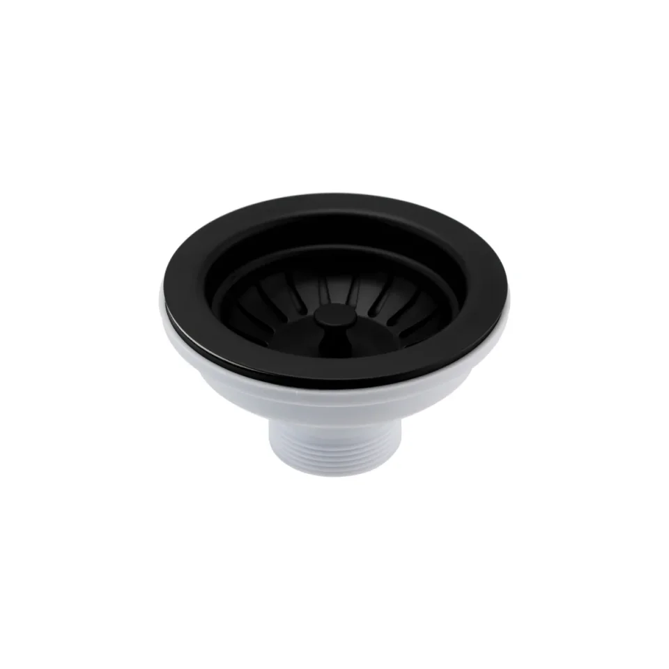 Just Taps Basket Strainer Waste Matt Black product image - Image 1