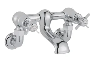 Just Taps Grosvenor Pinch Wall Mounted Bath Filler Chrome