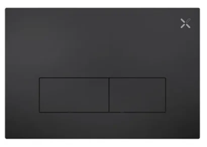Crosswater Mpro Stainless Steel Flush Plate Matt Black detail view - Image 2