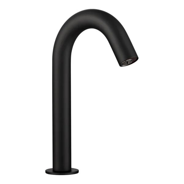 Just Taps React Sensor Deck Spout Mains And Battery Operated Matt Black